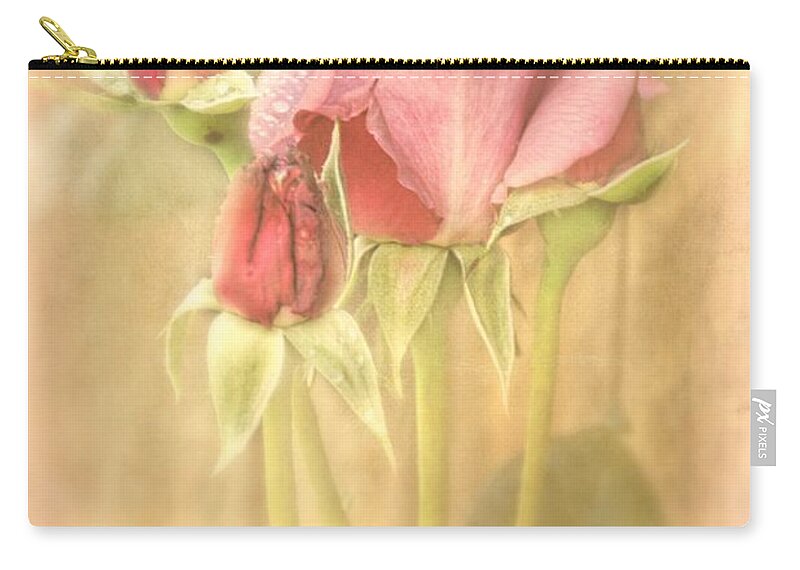Pink Zip Pouch featuring the photograph Pretty In Pink by Peggy Hughes