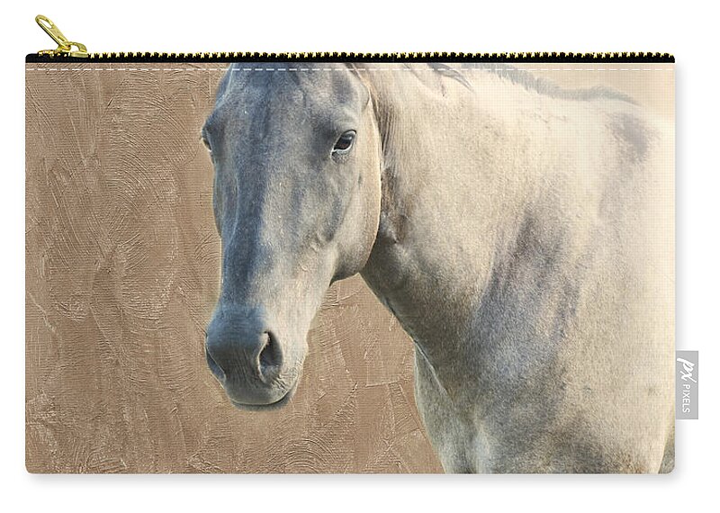 Horse Zip Pouch featuring the photograph Proud by Betty LaRue