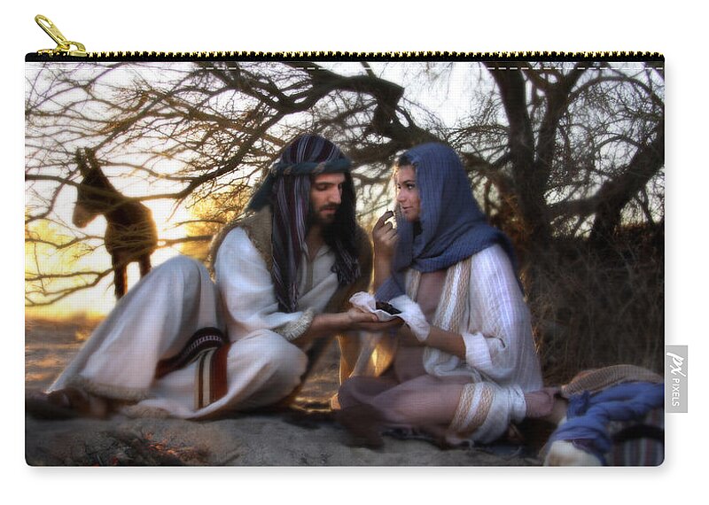 Christ Child Zip Pouch featuring the photograph Provide by Helen Thomas Robson