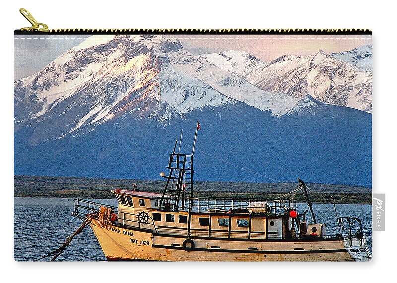 Color Zip Pouch featuring the photograph Mama Dina by Rick Locke - Out of the Corner of My Eye