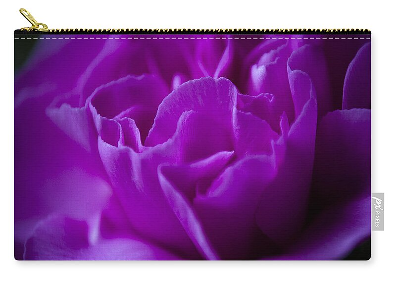 Wall Art Zip Pouch featuring the photograph Purple Beauty by Ron Roberts