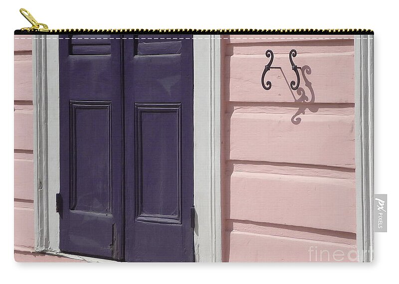 Purple Zip Pouch featuring the photograph Purple Door by Valerie Reeves