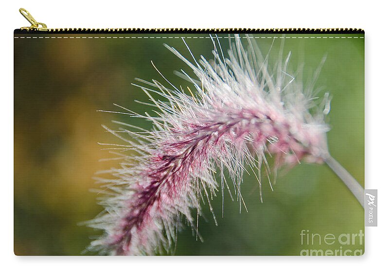 Purple Zip Pouch featuring the photograph Purple Fountain Grass 3 by Cassie Marie Photography