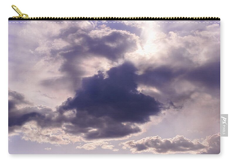 Purple Zip Pouch featuring the photograph Purple Sunset on the Hudson River by Marianne Campolongo