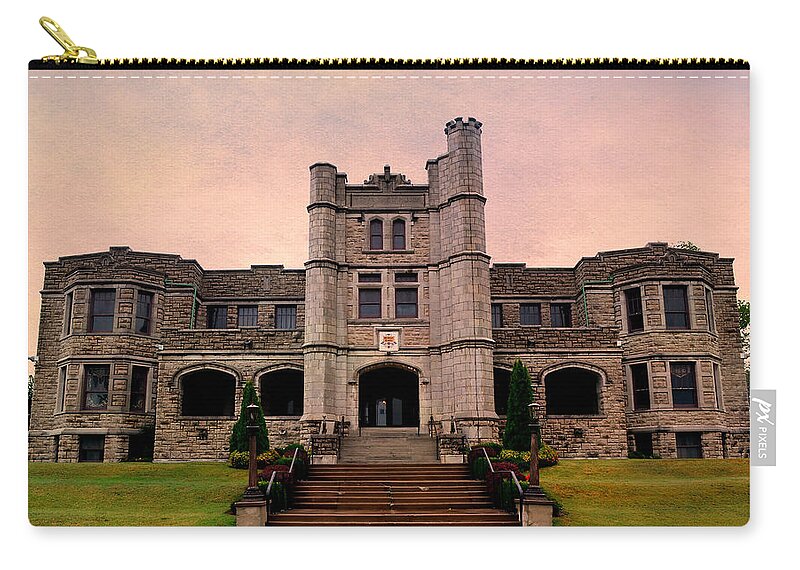 Castle Zip Pouch featuring the photograph Pythian Castle by Deena Stoddard