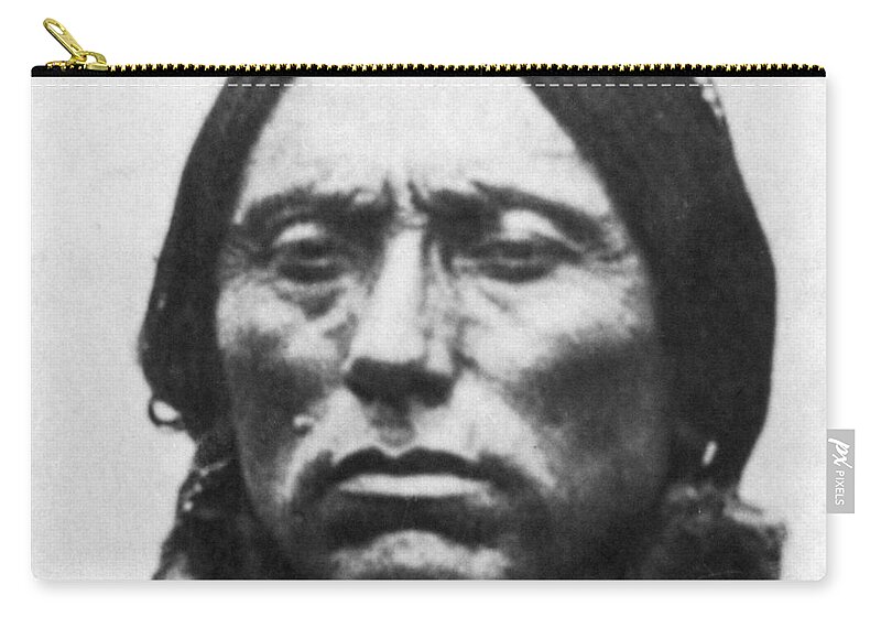 19th Century Zip Pouch featuring the photograph Quanah Parker #1 by Granger