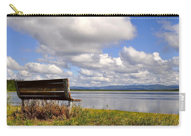 Quartz Zip Pouch featuring the photograph Quartz Lake by Cathy Mahnke