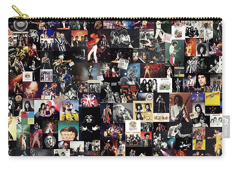 Queen Carry-all Pouch featuring the digital art Queen Collage by Zapista OU