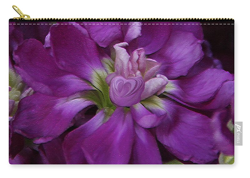 Heart Zip Pouch featuring the photograph Queen Of Hearts by Jeanette C Landstrom