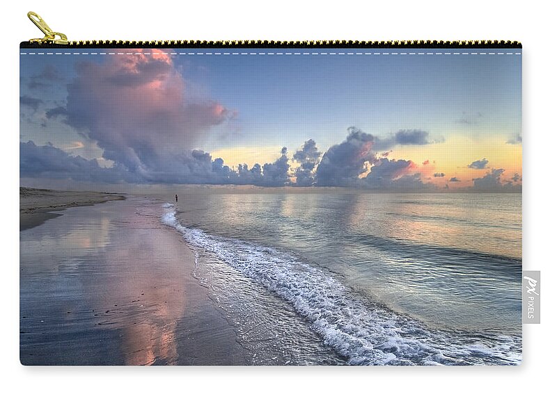 Blowing Carry-all Pouch featuring the photograph Quiet Morning by Debra and Dave Vanderlaan