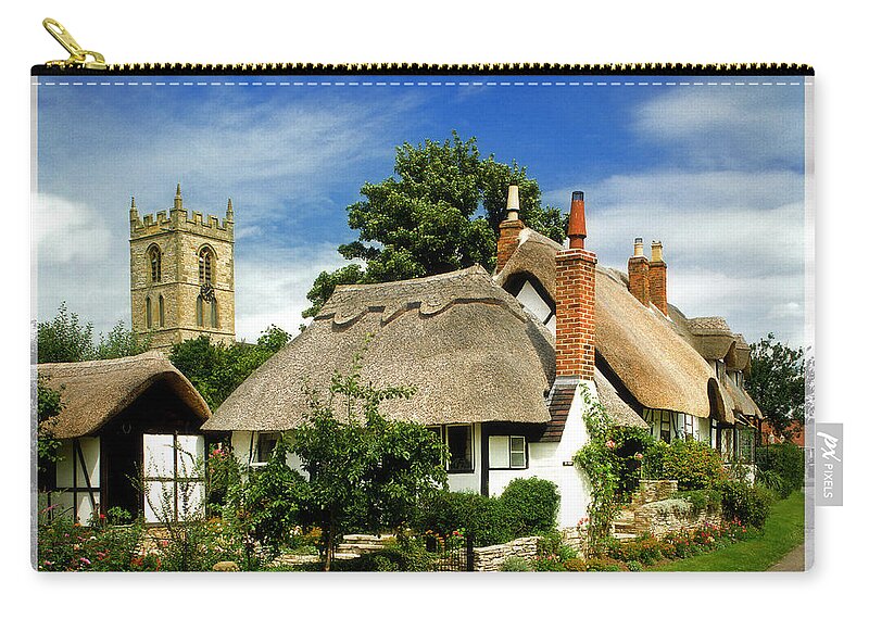 Typical Zip Pouch featuring the photograph Quintessential Home by Edmund Nagele FRPS