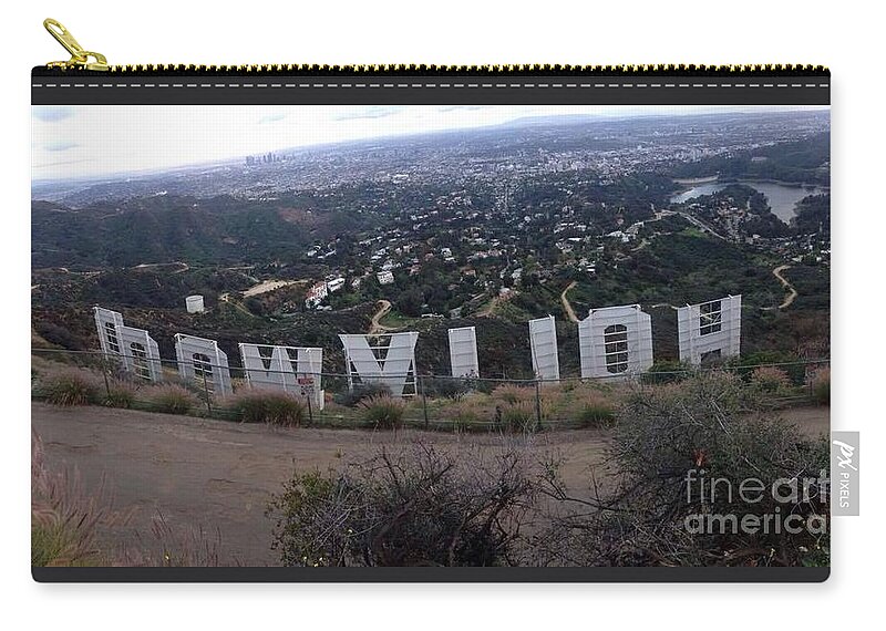 Hollywood Zip Pouch featuring the photograph Quite A Hike by Denise Railey