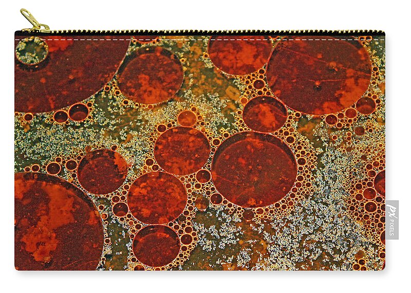 Circles Zip Pouch featuring the photograph Rage by Kelly Holm