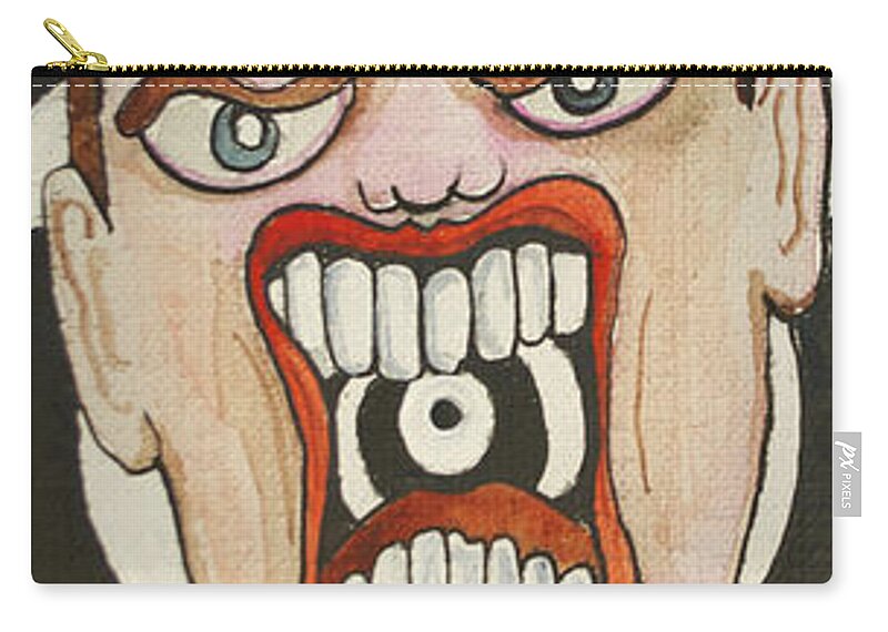 Rage Carry-all Pouch featuring the painting Rage Tillie by Patricia Arroyo