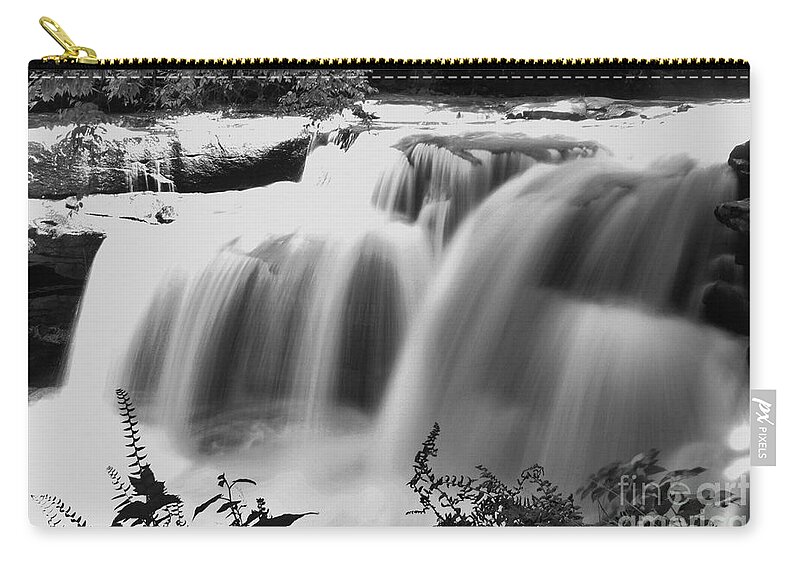 Waterfall Zip Pouch featuring the photograph Raging Waters by Melissa Petrey