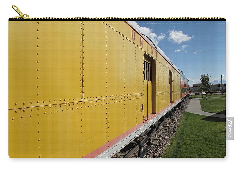 America Zip Pouch featuring the photograph Railroad Train by Frank Romeo