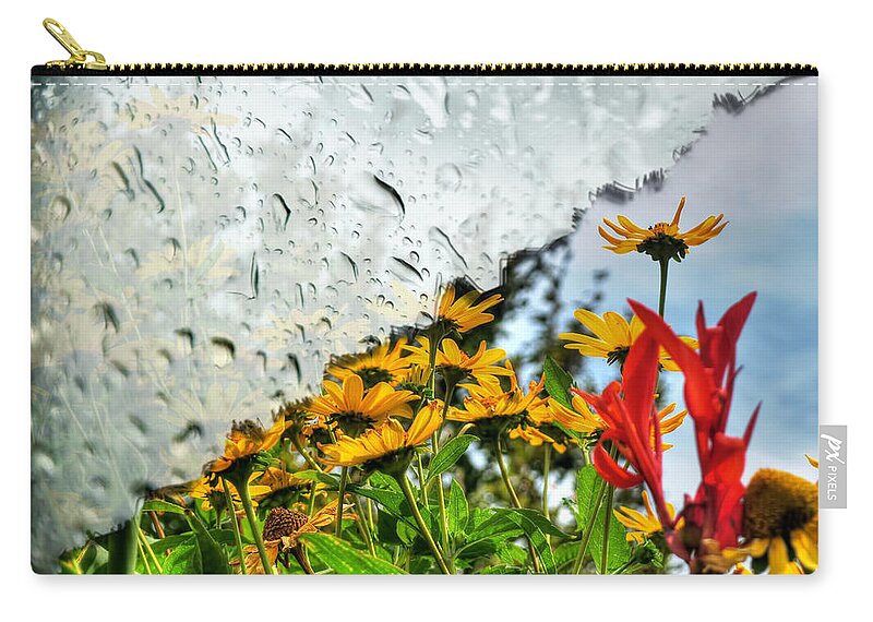 Rain Zip Pouch featuring the photograph Rain Rain Go Away... by Michael Frank Jr