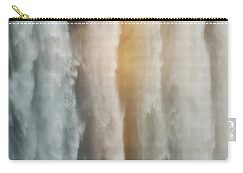 Feb0514 Zip Pouch featuring the photograph Rainbow At Victoria Falls Zimbabwe by Kevin Schafer