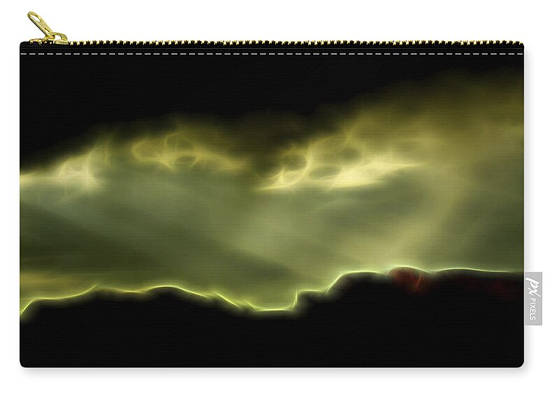 Desert Zip Pouch featuring the digital art Rainlight 1 by William Horden