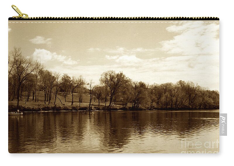 Waterscape Zip Pouch featuring the photograph Rappahannock River II by Anita Lewis
