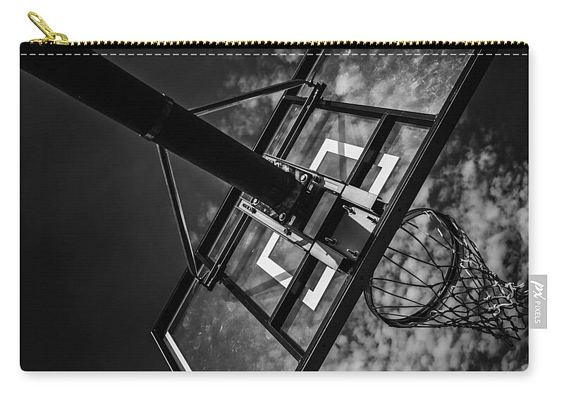 Reach For The Basket Zip Pouch featuring the photograph Reach For The Basket by Karol Livote