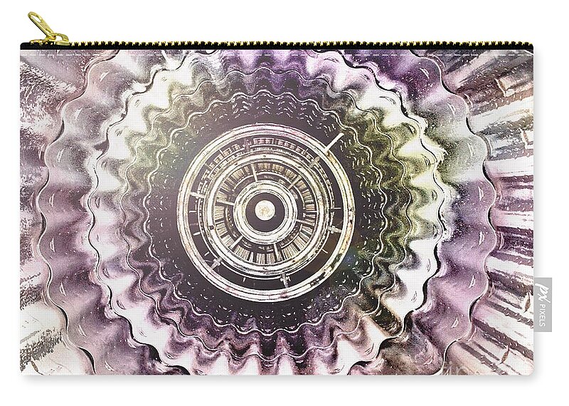 Fighter Zip Pouch featuring the photograph Reaction 2 by HELGE Art Gallery