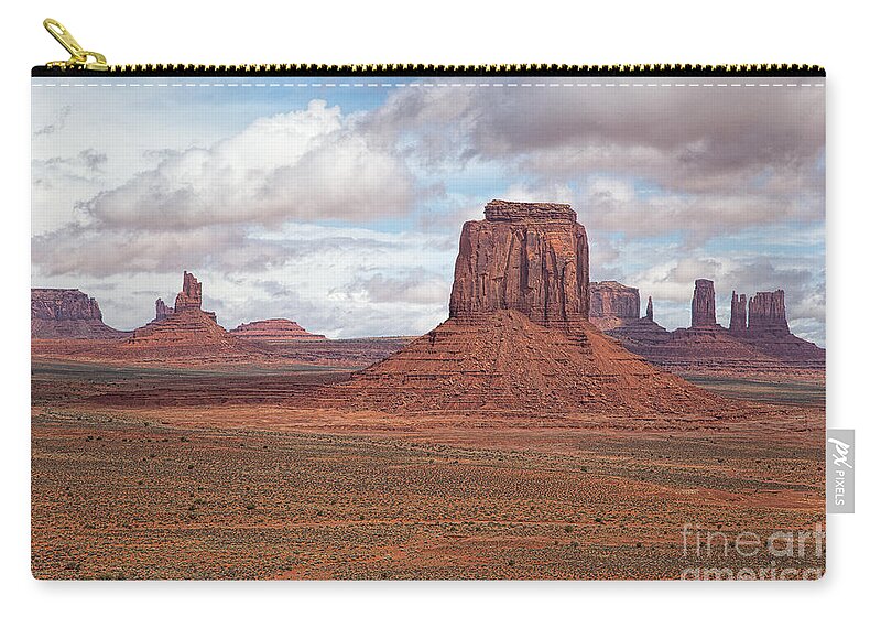  Zip Pouch featuring the photograph Red Valley by Jim Garrison
