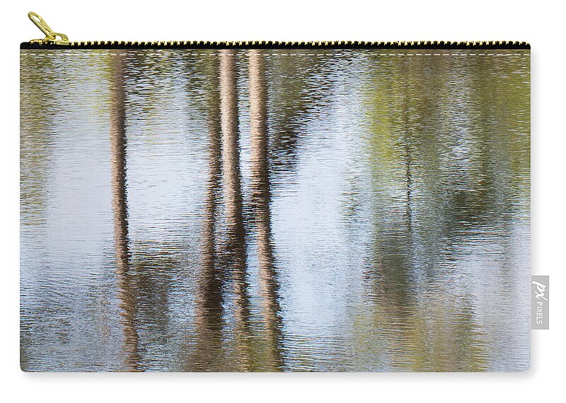 Refection Zip Pouch featuring the photograph Reflection Abstract by Arlene Carmel