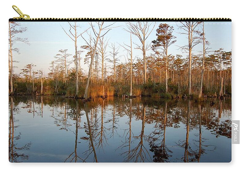 Landscape Zip Pouch featuring the photograph Reflection by Christopher James