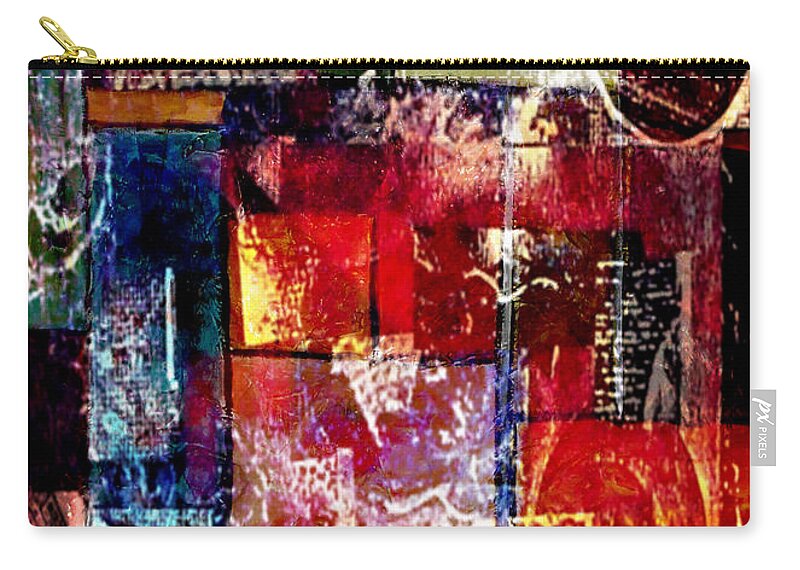Digital Art Abstract Zip Pouch featuring the digital art Reflection by Yael VanGruber