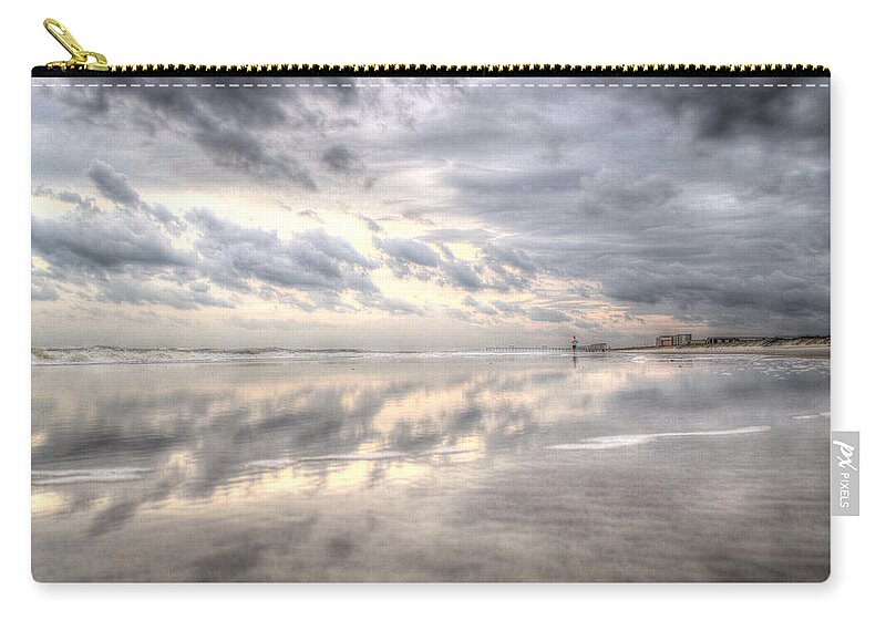 2015 Zip Pouch featuring the photograph Reflections of Amelia Island by Wade Brooks