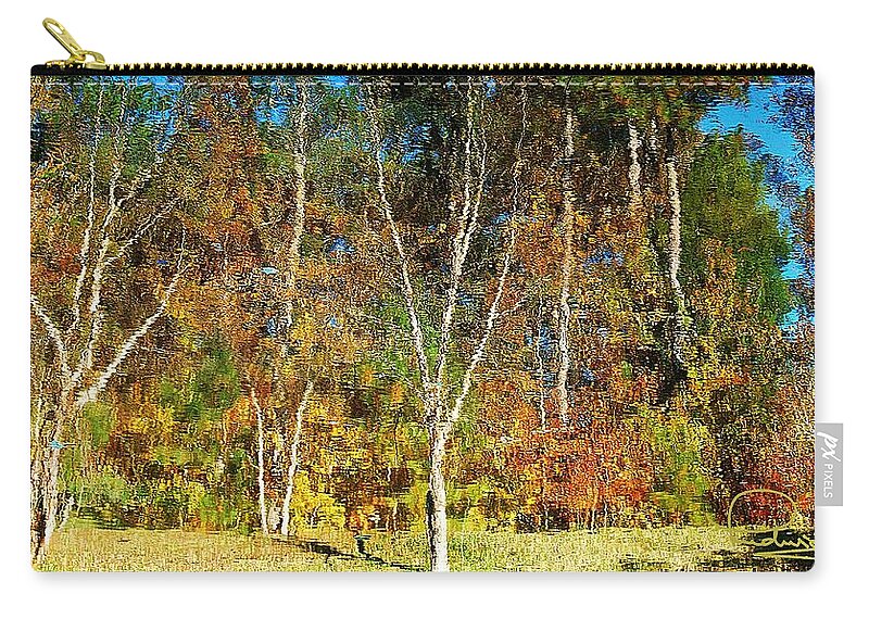 Landscape Carry-all Pouch featuring the photograph Reflections on Fall by Ludwig Keck