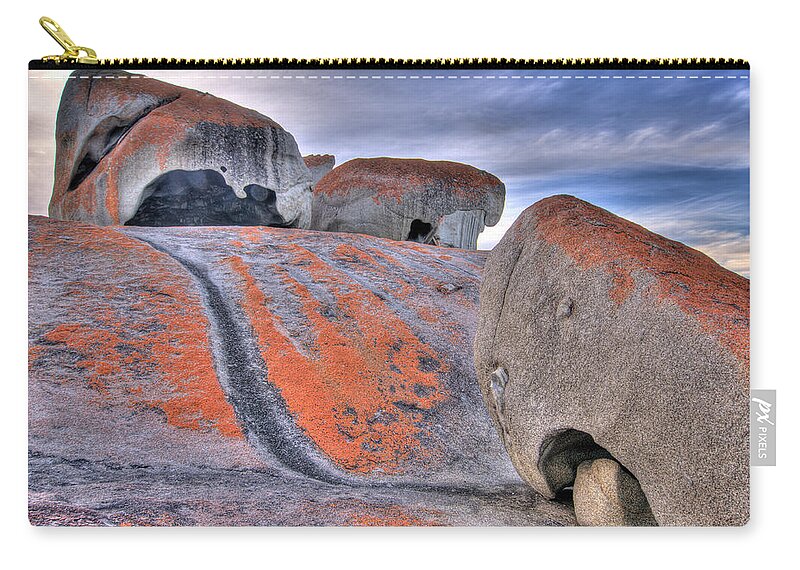 Tranquility Zip Pouch featuring the photograph Remarkable Rocks by Ignacio Palacios
