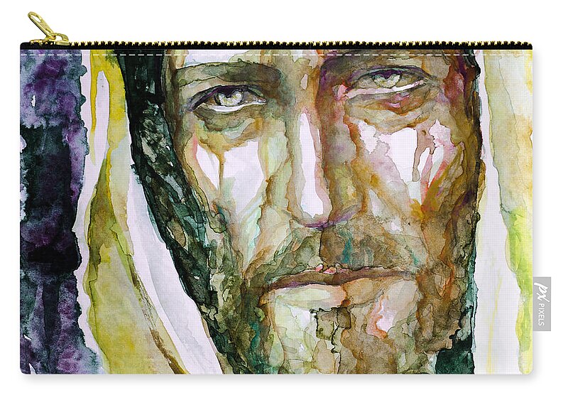 Jesus Zip Pouch featuring the painting Remember the Time ll by Laur Iduc