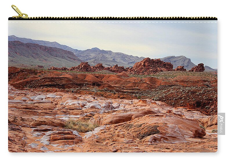 Desert Zip Pouch featuring the photograph Remote by Tammy Espino