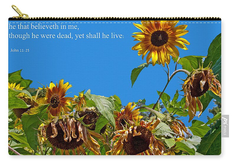 Firstfruits Zip Pouch featuring the photograph Resurrected Life by Tikvah's Hope