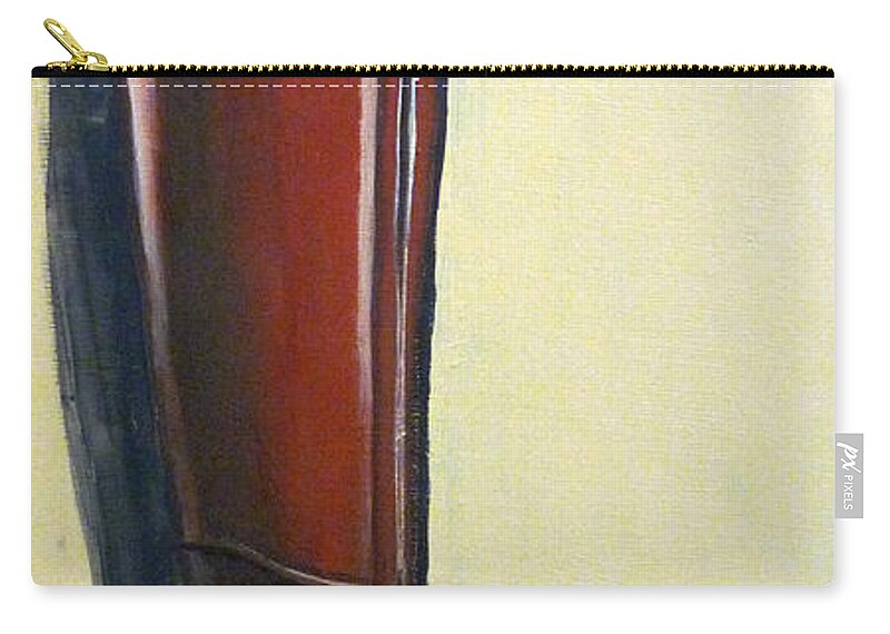 Riding Zip Pouch featuring the painting Riding Boot by Richard Le Page