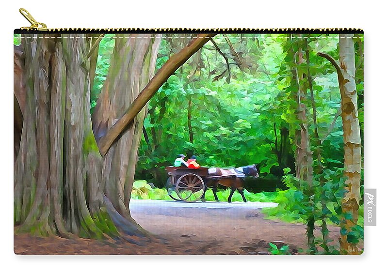 Buggy Zip Pouch featuring the photograph Riding in Style by Norma Brock