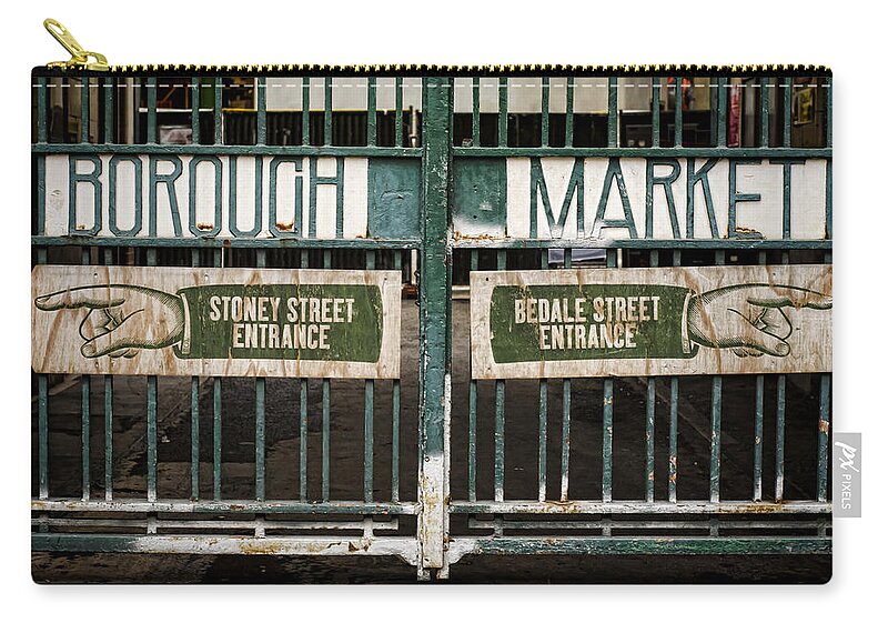 Borough Market Zip Pouch featuring the photograph Right or Left by Heather Applegate