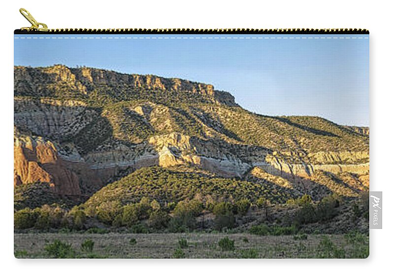 New Mexico Zip Pouch featuring the photograph Rio Chama valley by Steven Ralser
