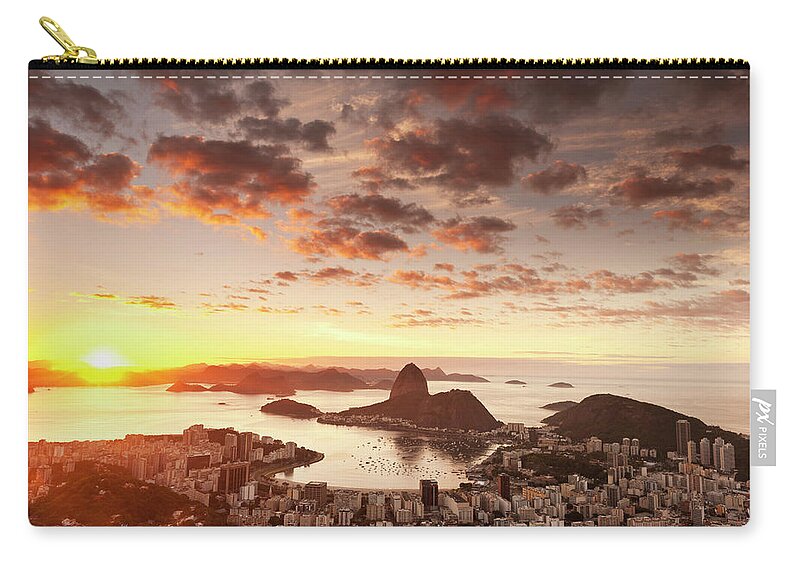 Scenics Zip Pouch featuring the photograph Rio De Janeiro by Jeremy Walker