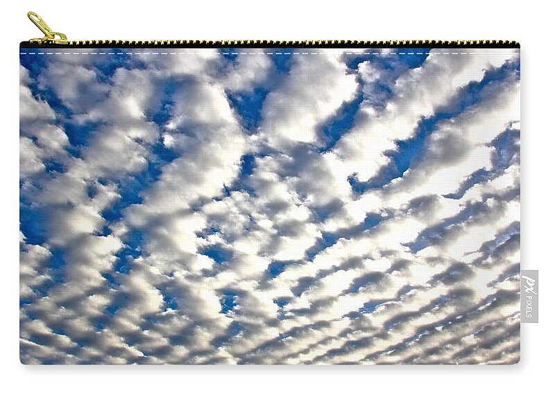Cloud Zip Pouch featuring the photograph Rippling Clouds by Liz Vernand