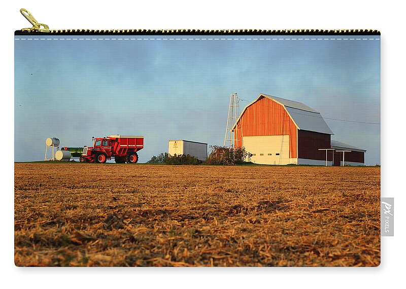 Farm Zip Pouch featuring the photograph Rise and Shine by Viviana Nadowski