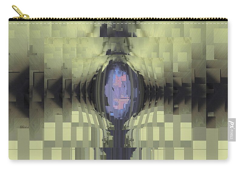 Riven Zip Pouch featuring the digital art Riven by Tim Allen