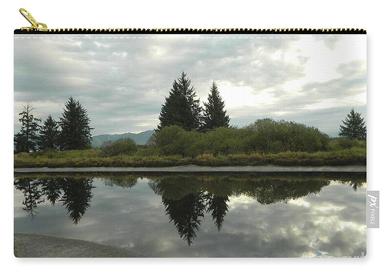 River Zip Pouch featuring the photograph River Reflections by Gallery Of Hope 