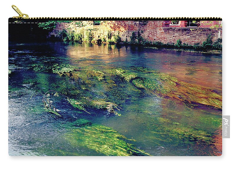 Heiko Zip Pouch featuring the photograph River Sile in Treviso Italy by Heiko Koehrer-Wagner