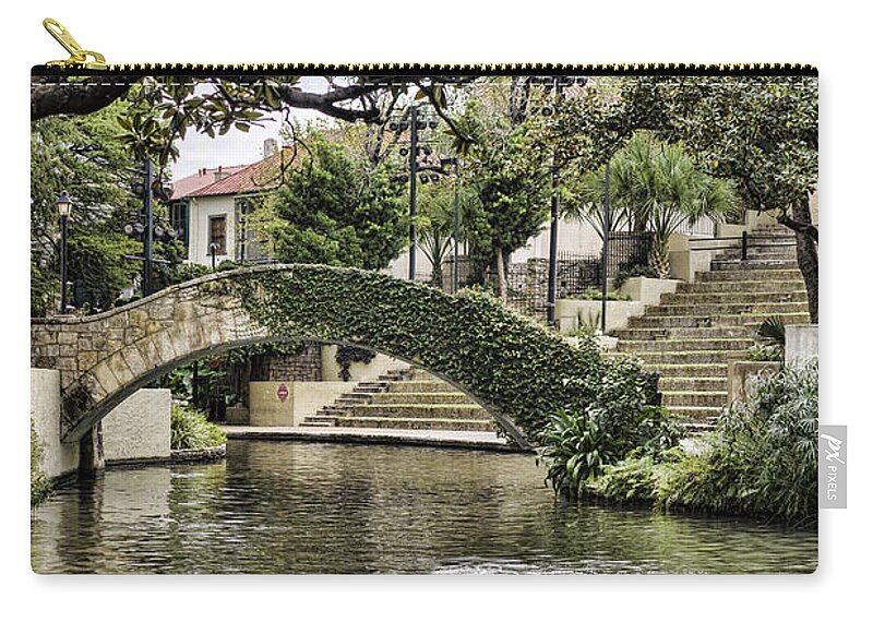 San Antonio Zip Pouch featuring the photograph Riverwalk Charm by Heather Applegate