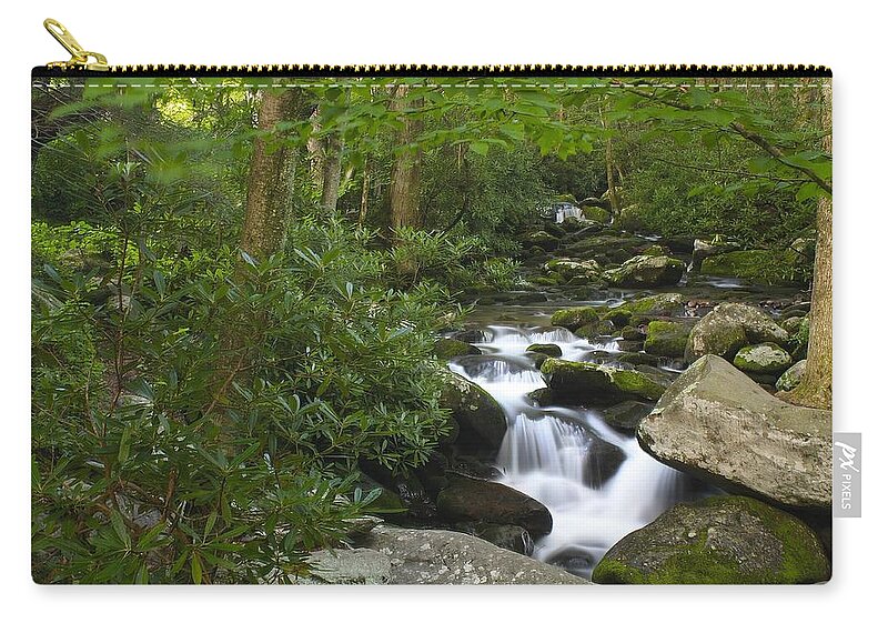 Color Carry-all Pouch featuring the photograph Roaring Fork by Nunweiler Photography