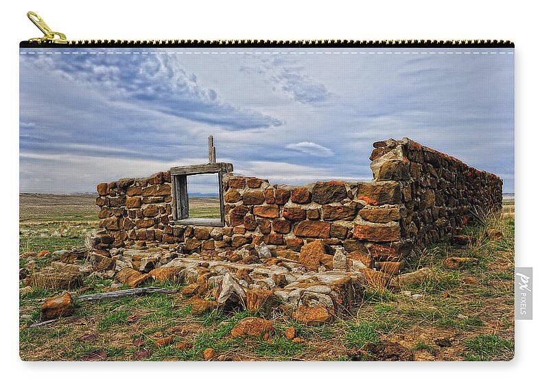 Old Homestead Carry-all Pouch featuring the photograph Rock Hills Prairie by Amanda Smith
