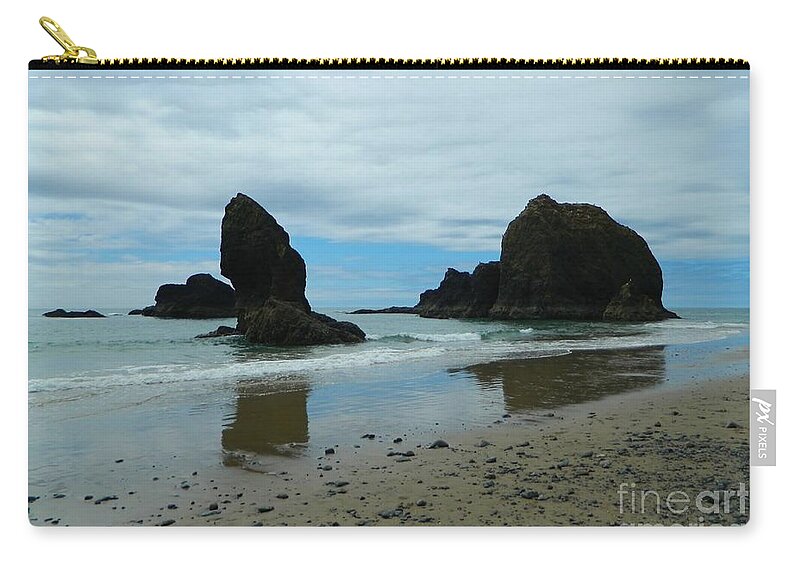 Rocks Carry-all Pouch featuring the photograph Rock Reflections by Gallery Of Hope 